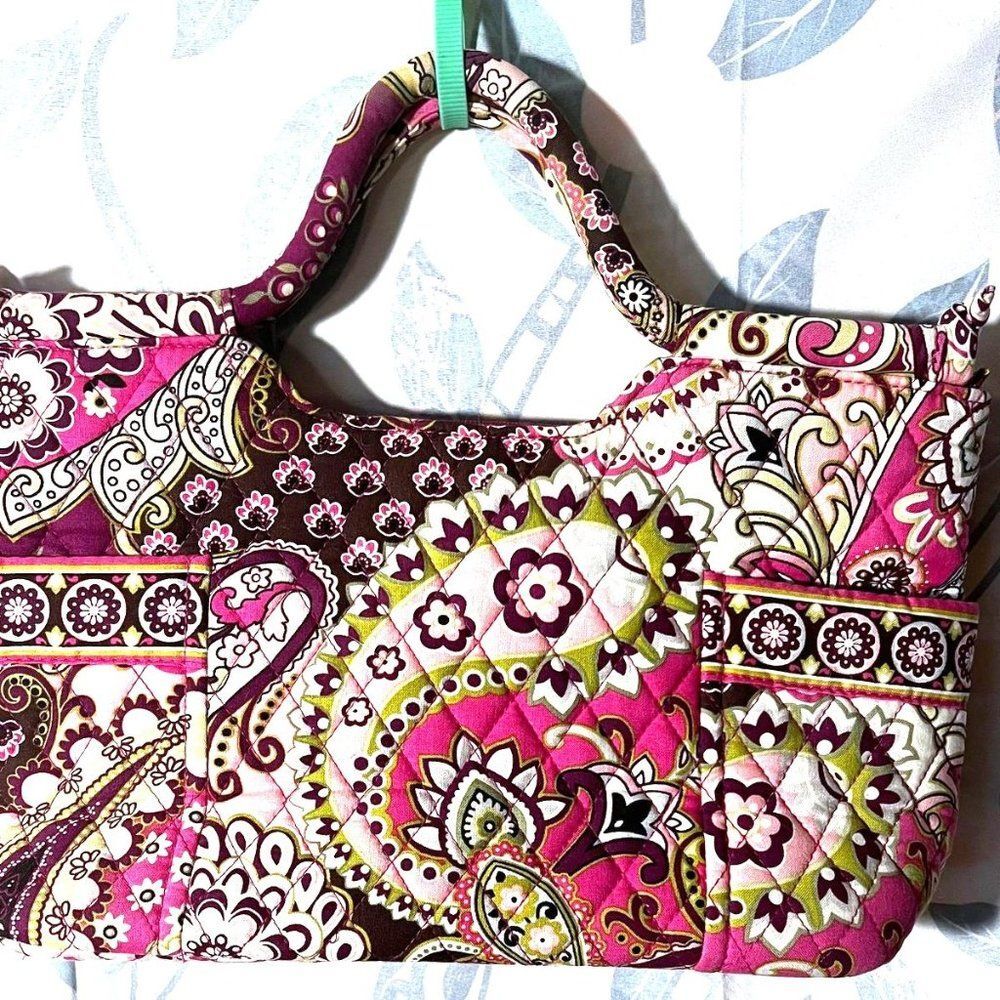 Vera Bradley Bag - EUC - Very Berry Paisley Pattern